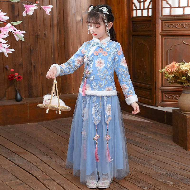 Baby Clothing Winter - 2024 bambini autunno inverno Hanfu ragazza