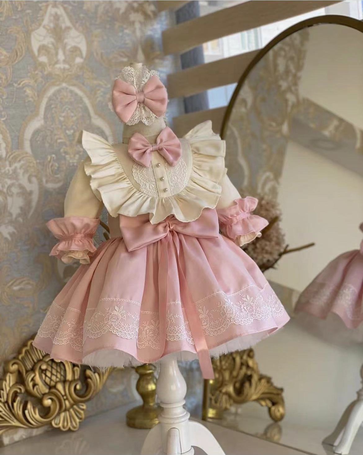 Baby Clothing Easter - 0-12 anni neonata primavera rosa turco