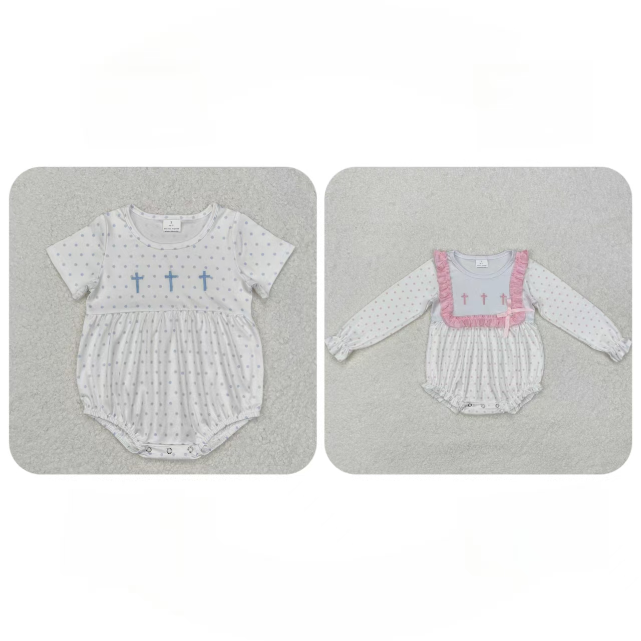 Baby Clothing Easter - Vendita all'ingrosso neonati bambini bolle ricamo
