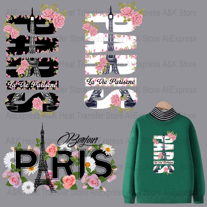 Baby Clothing Paris - Trasferimento Termoadesivo con Lettere PARIGI per